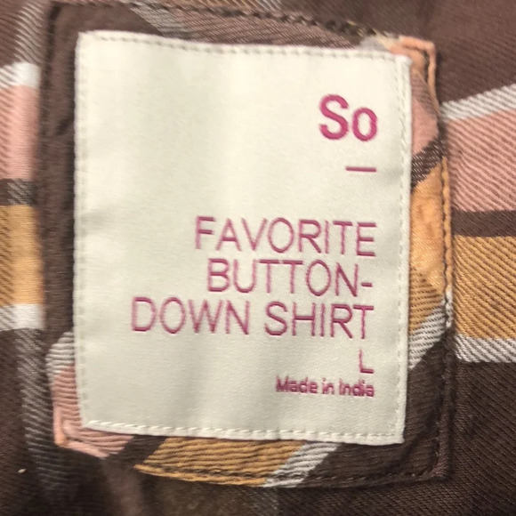 SO Women’s Plaid Favorite Button Down Shirt - Picture 9 of 11